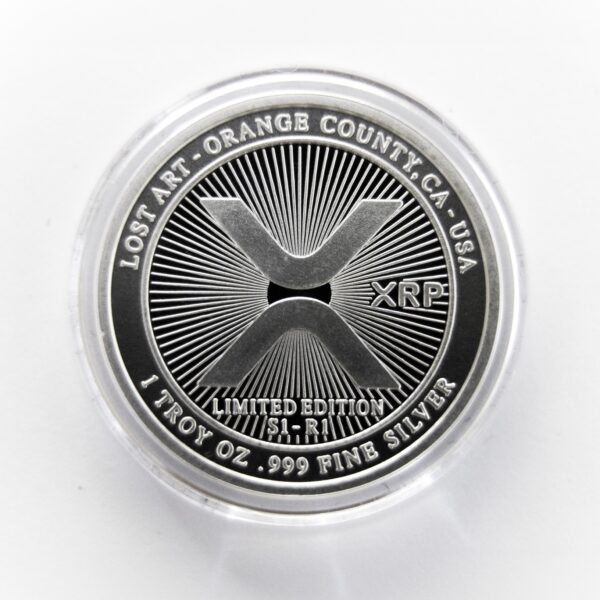 #589 First Strike – Eternal Justice XRP 2024 Silver Coin - Image 2