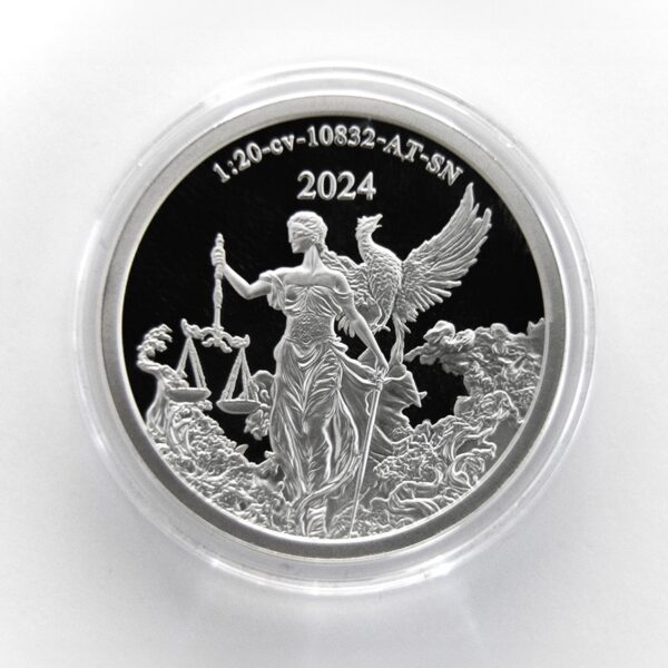 #589 First Strike – Eternal Justice XRP 2024 Silver Coin